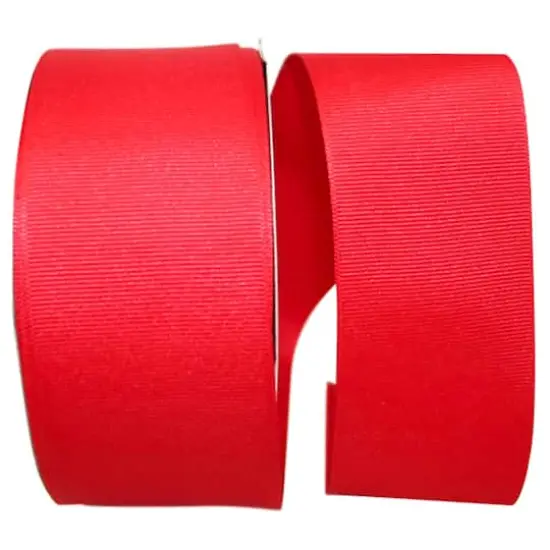 JAM Paper 2.25" Grosgrain Texture Ribbon Red {1}