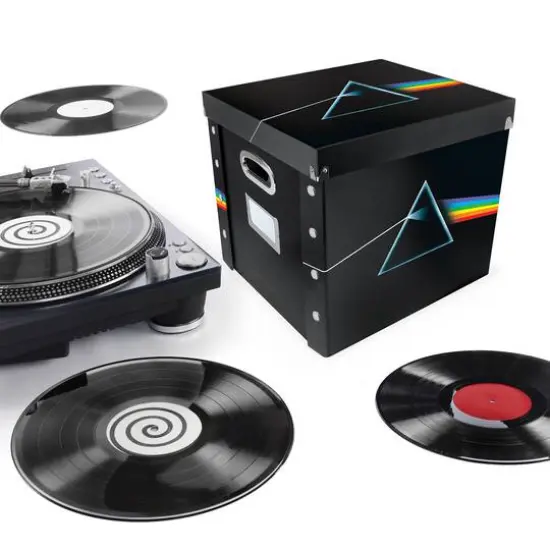 12" Snap-N-Store Pink Floyd DSotM Vinyl Record Storage Box {6}