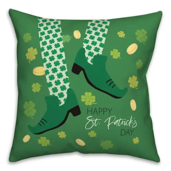 Leprechaun Dance Throw Pillow {1}