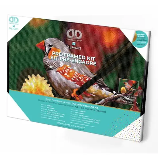 Diamond Dotz&reg; Intermediate Gouldian Finch Pre-Framed Diamond Painting Kit {4}