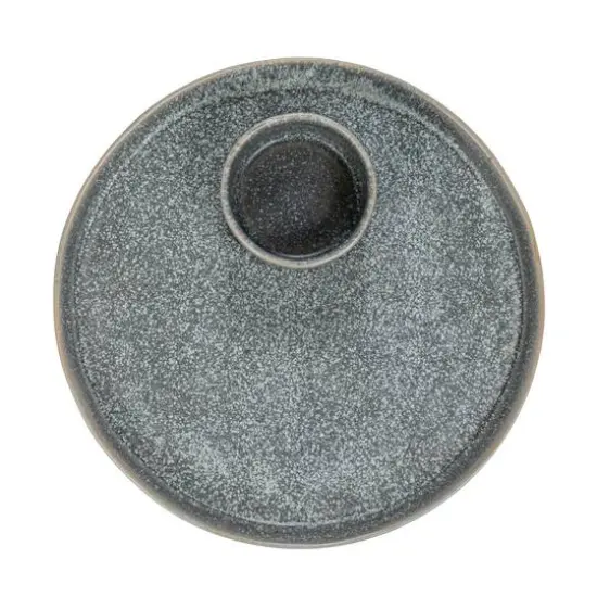 Hello Honey® Matte Gray Stoneware Serving Plate with Dish Set {8}