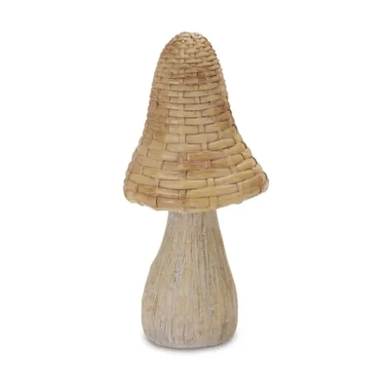 Wicker Mushroom D&eacute;cor Set {4}