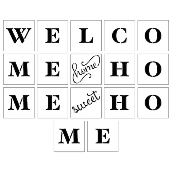 Welcome Home Stencils, 12" x 12" by Craft Smart&reg; {1}