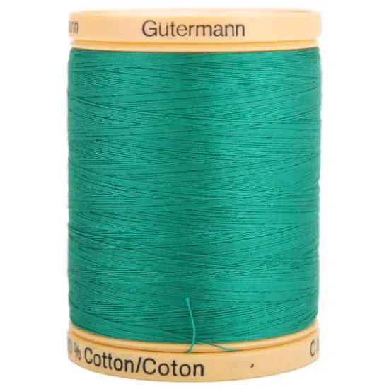 G&uuml;termann Natural Cotton Thread Solids, 876yd. Garden Green {1}
