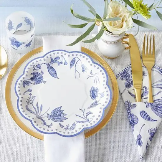 Kate Aspen&reg; 7" Blue Willow Premium Paper Plates, 64ct. {5}
