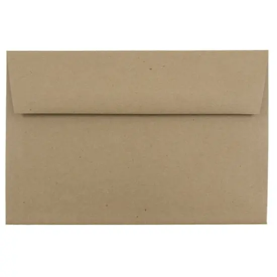 JAM Paper 6" x 9" Brown Kraft Premium Invitation Envelopes {1}