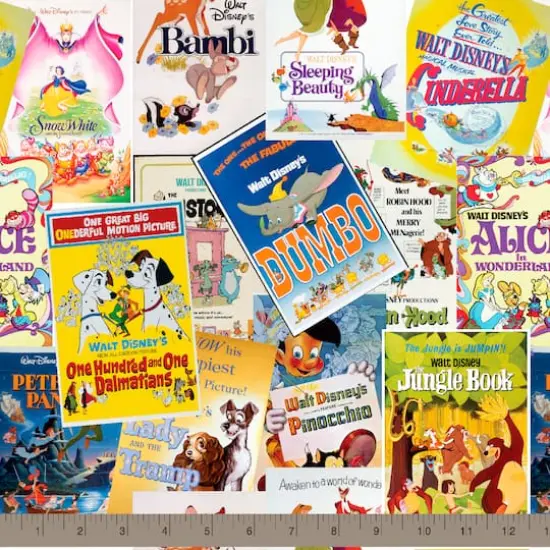 Disney&reg; Posters The Greatest Love Story Ever Told Cotton Fabric {3}