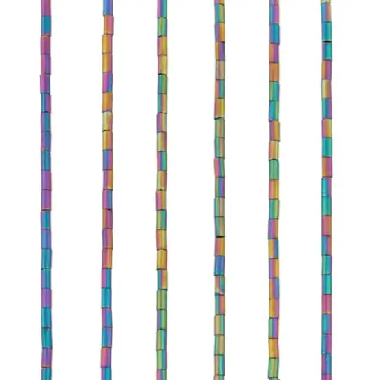 Glass Tube Beads, 4mm by Bead Landing&trade; Rainbow Iridescent {1}