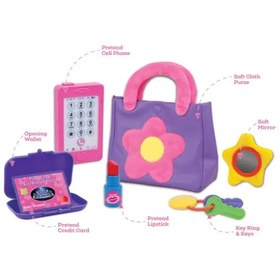 Nothing But Fun Toys Let's Pretend Purse Play Set {4}