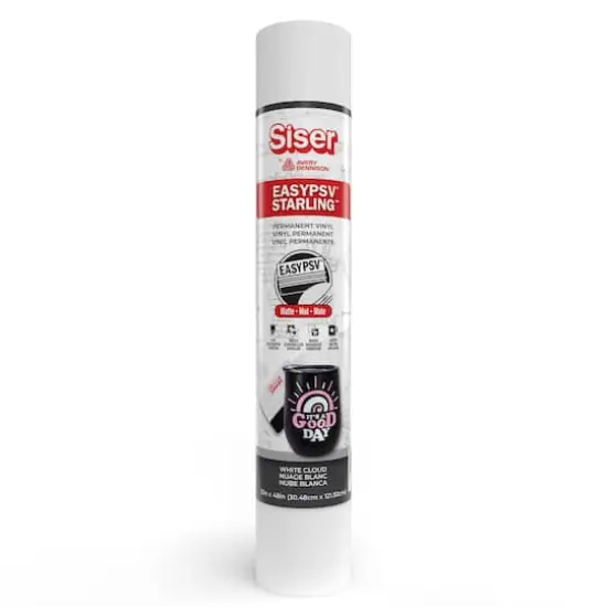 Siser&reg; EasyPSV&reg; Starling&trade; Matte Permanent Adhesive Vinyl by Avery Dennison White Cloud {1}