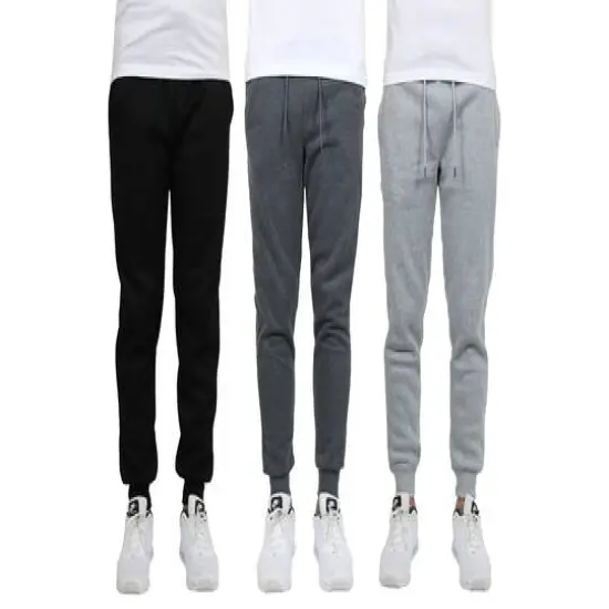 Galaxy by Harvic Men's Fleece-Lined Jogger Sweatpants 3 Pack Assorted {1}