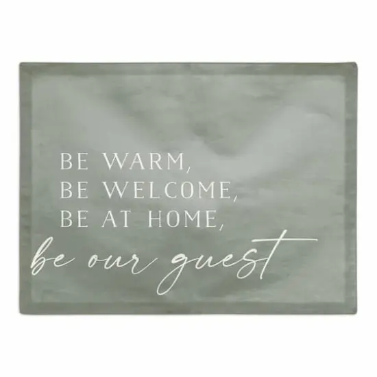 Be Warm Be Welcome Cotton Twill Placemat {1}