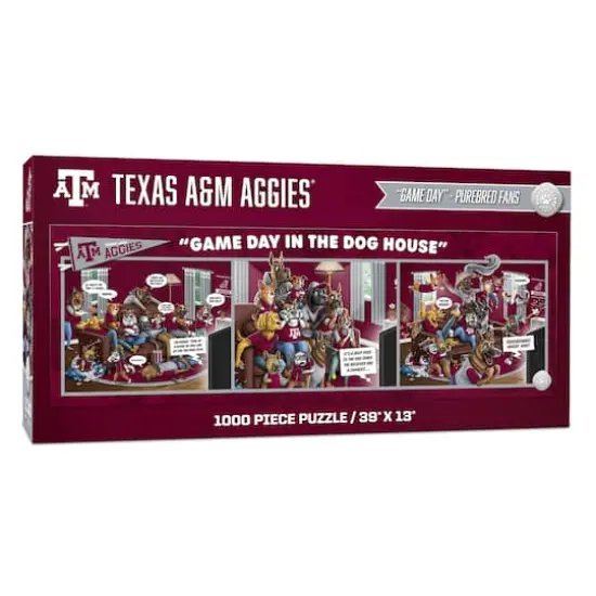 College Game Day in the Dog House 1,000 Piece Puzzle Texas A&M Aggies {1}