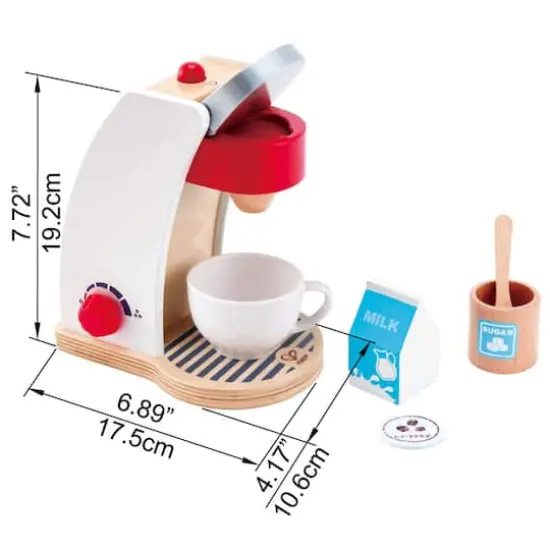 Hape White My Coffee Machine Kitchen Playset {4}