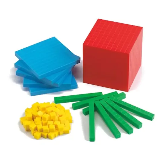 Edx Education&reg; Four Color Plastic Base Ten Set {5}