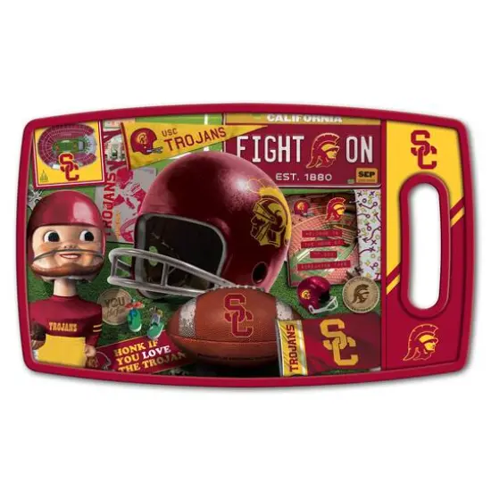 College Retro Series Cutting BoardUSC Trojans {1}