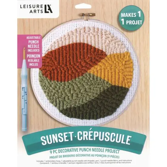 Leisure Arts Sunset Punch Needle Kit {1}