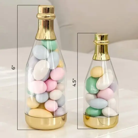 Kate Aspen&reg; Medium Gold Metallic Champagne Bottle Favor Containers, 12ct. {6}