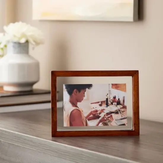 Expressions&trade; 5" x 7" Natural Wood Float Frame by Studio D&eacute;cor&reg; {5}