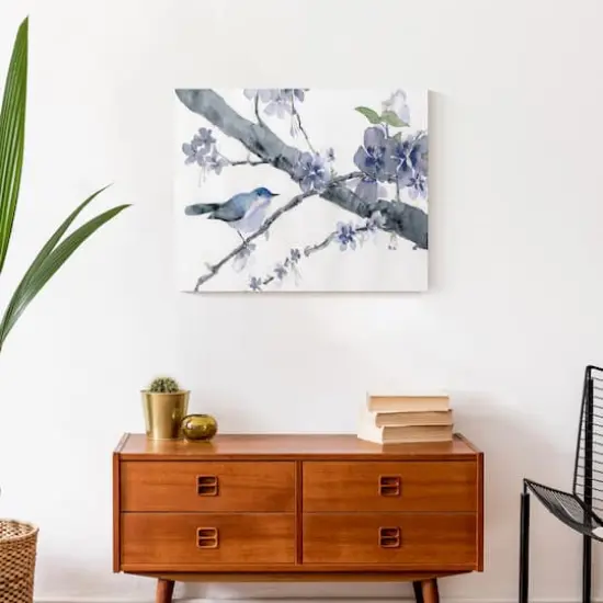 Cherry Blossoms And Birds 20" x 16" Canvas Wall Art {5}