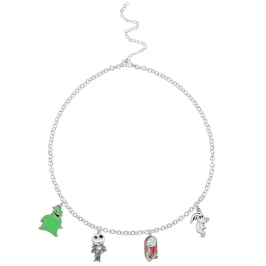 Disney&reg; Nightmare Before Christmas Silver Enamel Charm Set {3}