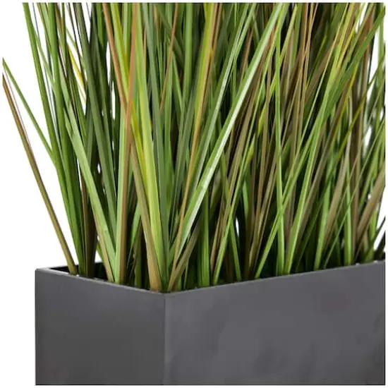 18" Green Foliage Artificial Plant with Black Pot {7}
