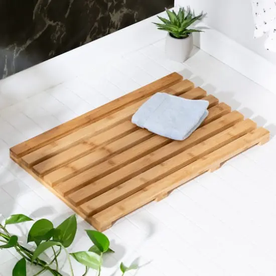 Honey Can Do Bamboo Bath Mat {3}