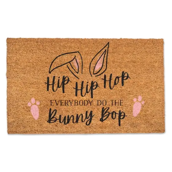 The Bunny Bop 30" x 18" Door Mat {1}