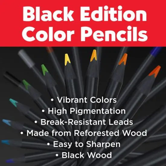 Faber-Castell&reg; 50 Color Black Edition Colored Pencils {3}