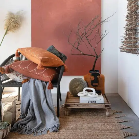 Hello Honey&reg; 10" Gray Natural Slate Vase {7}