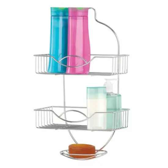 Bath Bliss Chrome Rainbow Design Shower Caddy {3}