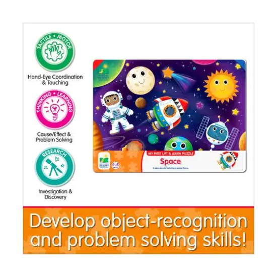 My First Lift & Learn Puzzle - Space: 8 Pcs {8}