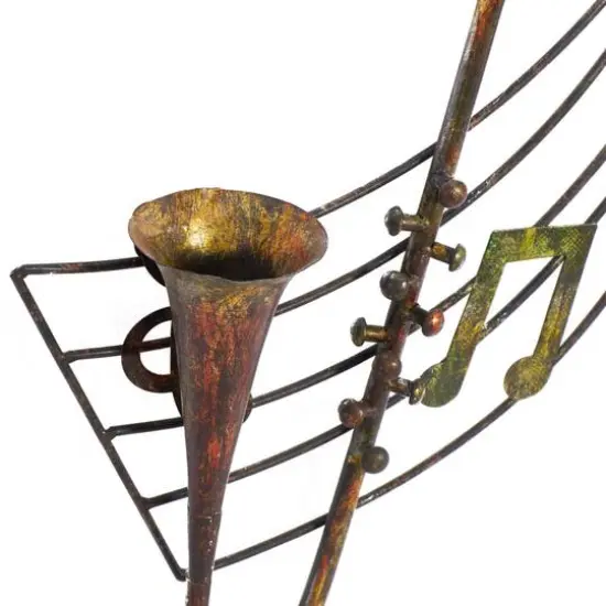 Brown Metal Vintage Wall Decor, 39" x 22" {5}