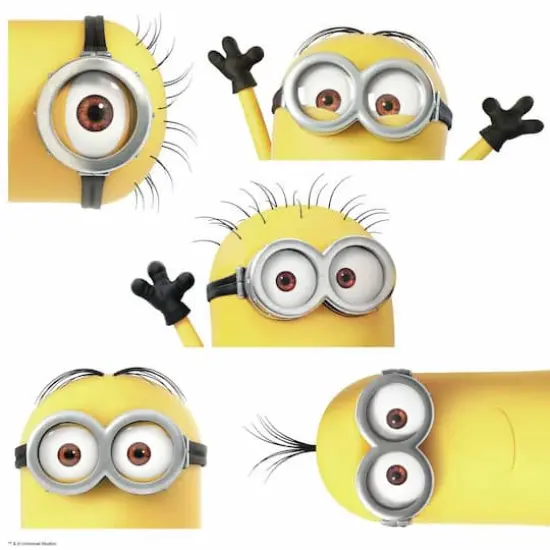 RoomMates Despicable Me 3 Peeking Minions Giant Peel & Stick Wall Decals {1}