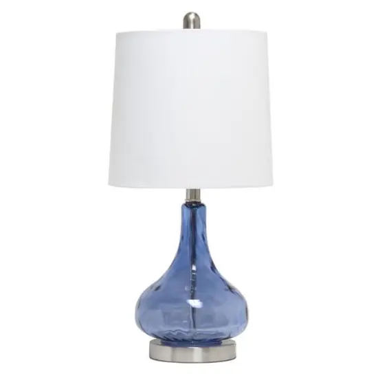 Lalia Home Classix Ceramic Droplet Table Lamp Dark Blue {1}