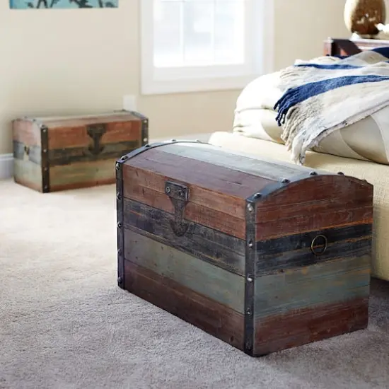 Household Essentials Weathered Decorative Trunk (Small) {3}