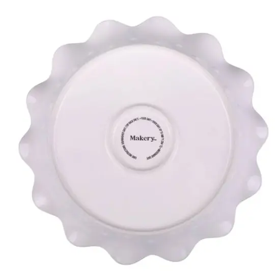 10" Cream Ceramic Pie Plate by Makery&trade; {5}