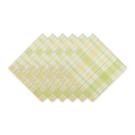 Lemon Bliss Plaid Napkin, 6ct. {1}