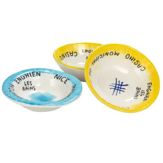 Hello Honey&reg; 4.5" French Casino Themed Stoneware Bowl Set {1}