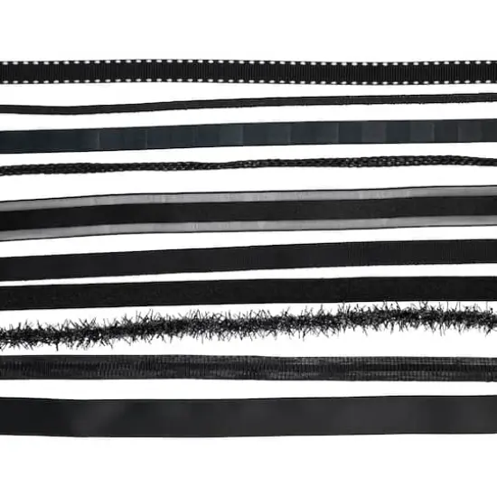 Value Pack Ribbon, 10ct. by Celebrate It&reg; Black {4}