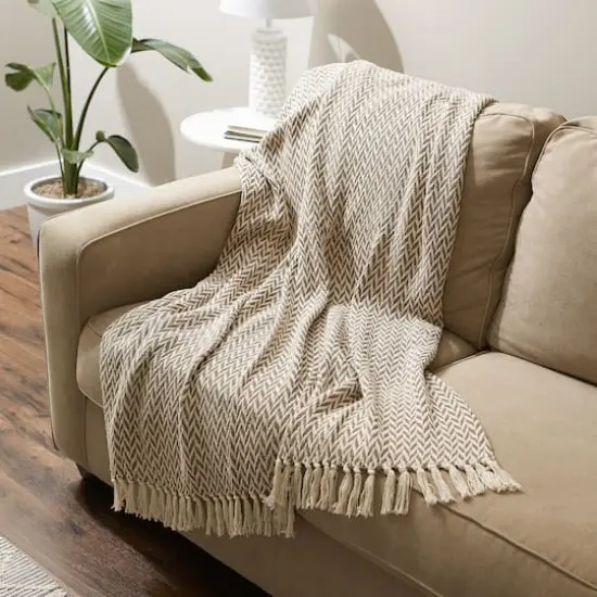 DII&reg; Zig-Zag Throw Brown {7}