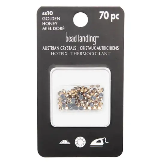 SS10 Round Hotfix Austrian Crystals by Bead Landing&trade;, 70ct. Golden Honey {5}