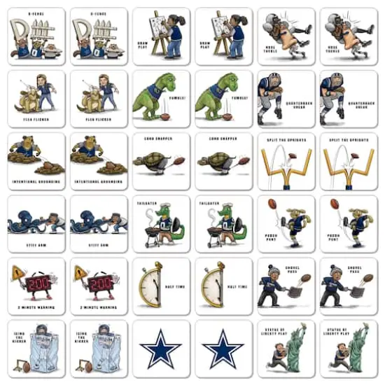 NFL Memory Match Game Dallas Cowboys {4}