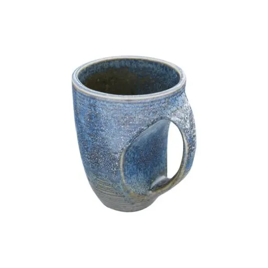Hello Honey&reg; 12oz. Glazed Stoneware Mug with Grip Indent Set, 2ct. {8}