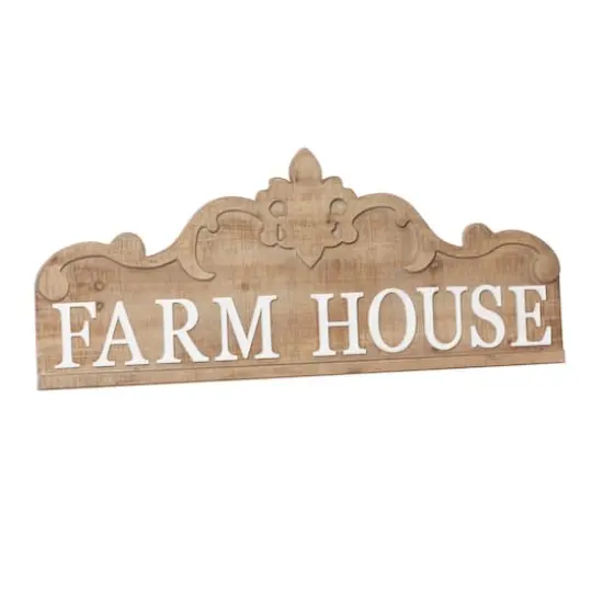 Brown Wood Farmhouse Wall Decor 19" x 47" x 1" {3}