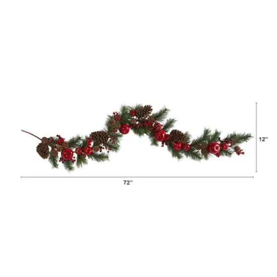 6ft. Apple, Berries & Pinecone Garland {3}
