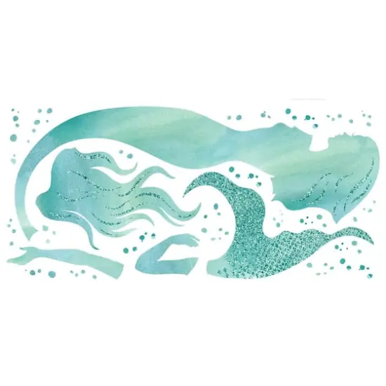 RoomMates Glitter Mermaid Peel & Stick Giant Wall Decals {3}