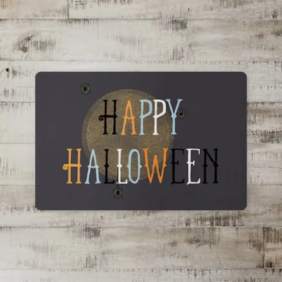 Halloween Spiders Floor Mat {3}