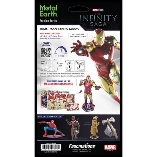 Metal Earth&reg; Premium Series Iron Man Mark LXXXV Steel Model Kit {14}