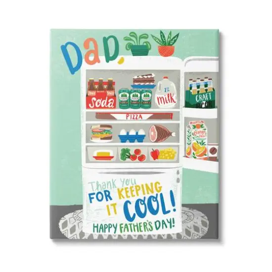 Stupell Industries Keeping It Cool Father's Day Canvas Wall Art {1}